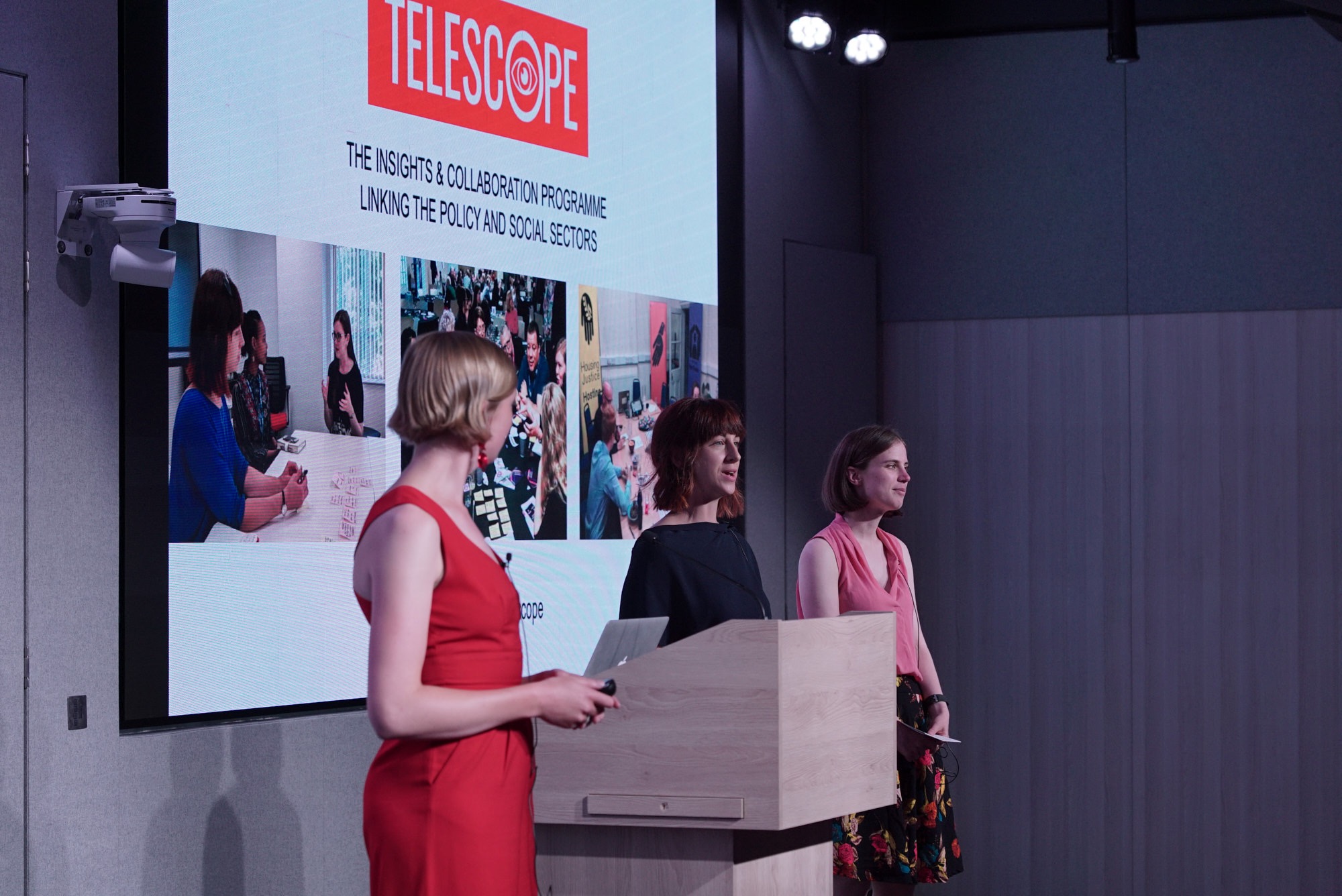 Pitch by Sarah Holliday, Ruth Martin and Hebe Foster at Telescope